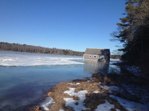 Boat house at high tide (Jamie Pacheco photo)