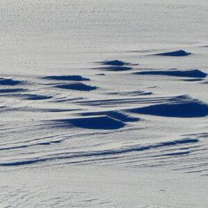 closeup of snow drifts