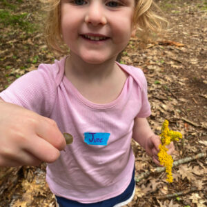 little girl smiles for camera