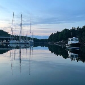 boats docked on water