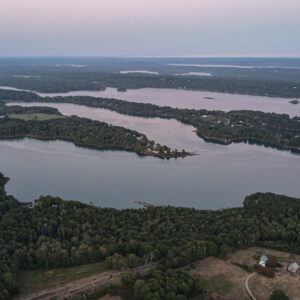 Aerial shot of coves